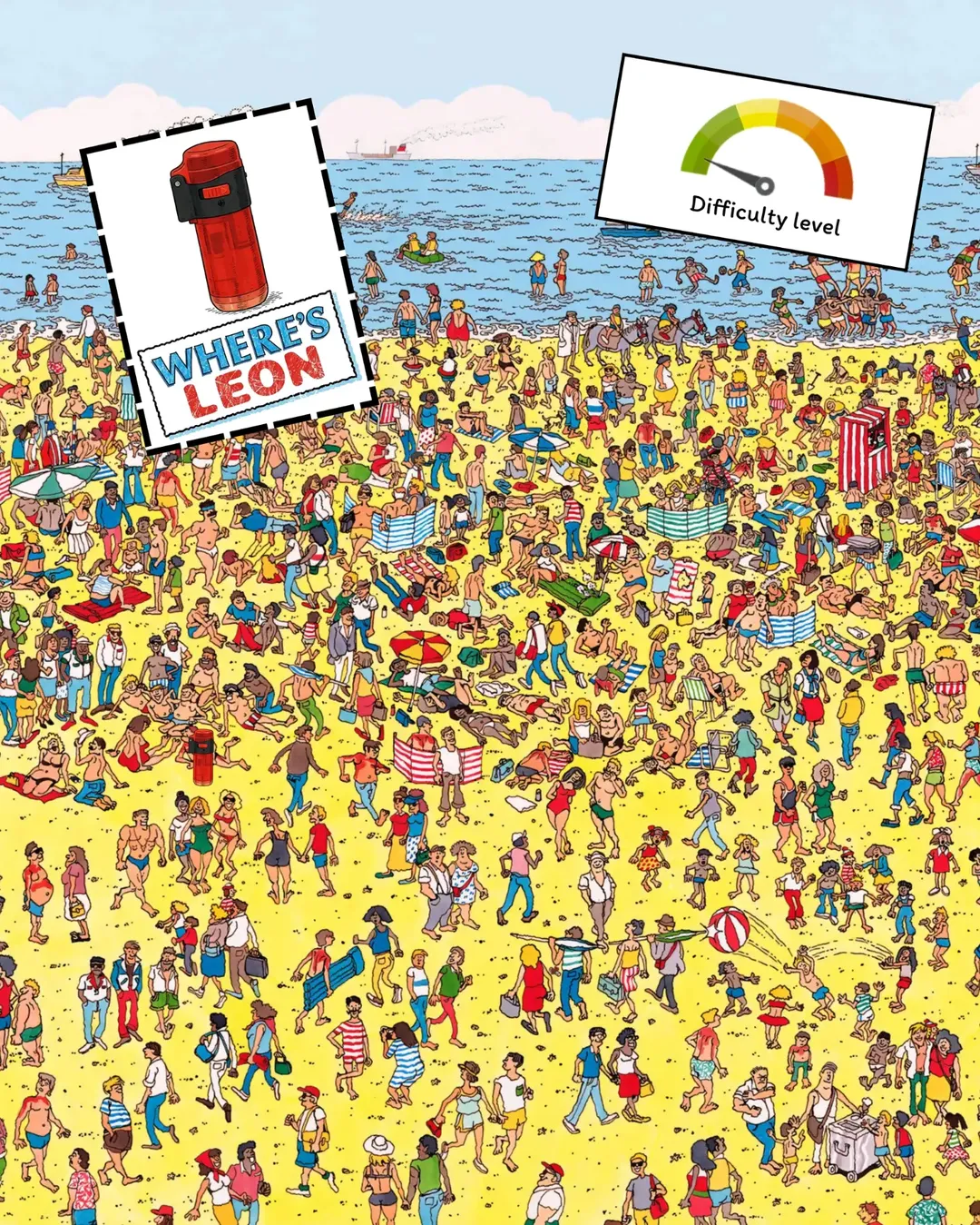 Where's Leon — beach